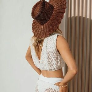 Hershey Wide Brim Straw Hat
